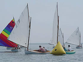 Leeward marking rounding on Sunday.